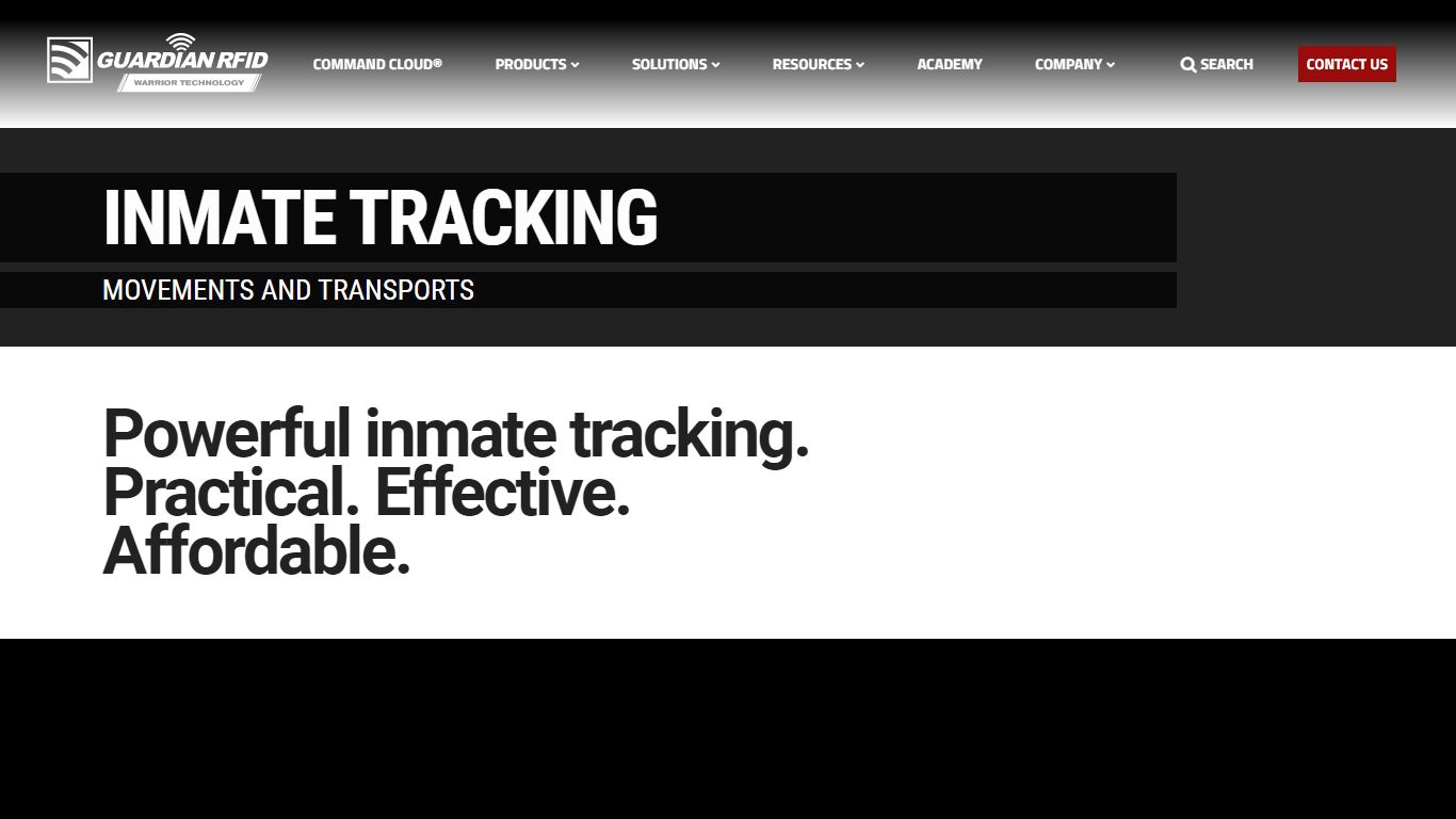 Inmate tracking | GUARDIAN RFID